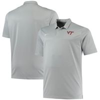 Men's Nike Heathered Gray Virginia Tech Hokies Big & Tall Performance Polo