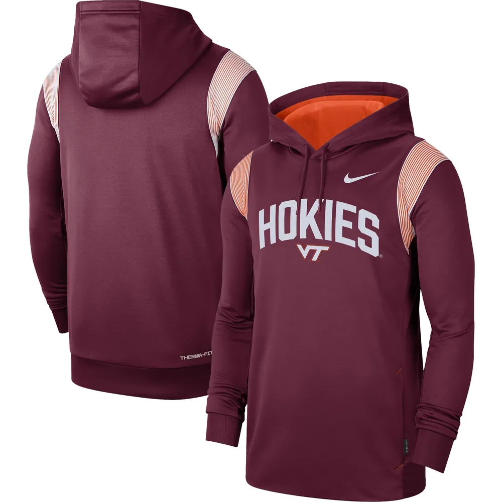 Sweat à capuche pour homme Nike Virginia Tech Hokies 2022 Game Day Sideline Performance, bordeaux