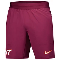 Short tissé Nike Maroon Virginia Tech Hokies 2024/25 Sideline Performance pour homme