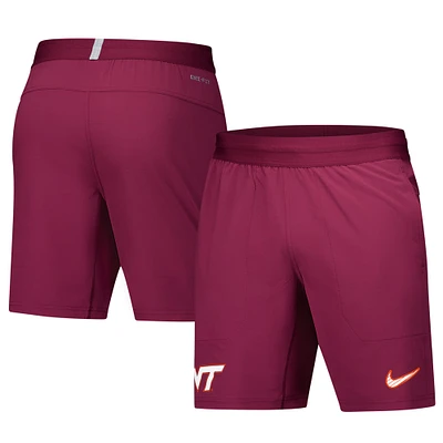 Short tissé Nike Maroon Virginia Tech Hokies 2024/25 Sideline Performance pour homme