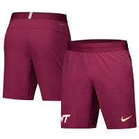 Men's Nike Maroon Virginia Tech Hokies 2024/25 Sideline Performance Woven Shorts