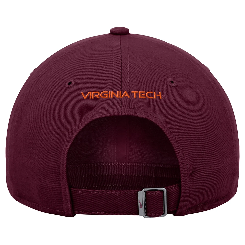 Men's Nike  Maroon Virginia Tech Hokies Club Adjustable Hat