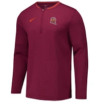 Men's Nike Maroon Virginia Tech Hokies Coaches Quarter-Zip Jacket