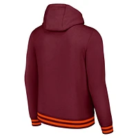 Men's Nike Maroon Virginia Tech Hokies Distressed Sketch Retro Fitted Pullover Hoodie