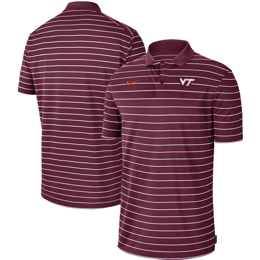 Men's Nike Maroon Virginia Tech Hokies Icon Victory Coaches 2023 Early Season Performance Polo