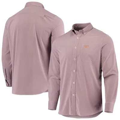 Virginia Tech Hokies Southern Tide Gameday Button-Down Long Sleeve Shirt - Maroon
