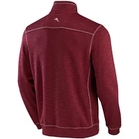 Men's Tommy Bahama Maroon Virginia Tech Hokies Sport Tobago Bay Tri-Blend Half-Zip Jacket