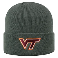 Men's Top of the World Gray Virginia Tech Hokies Logo Cuffed Knit Hat