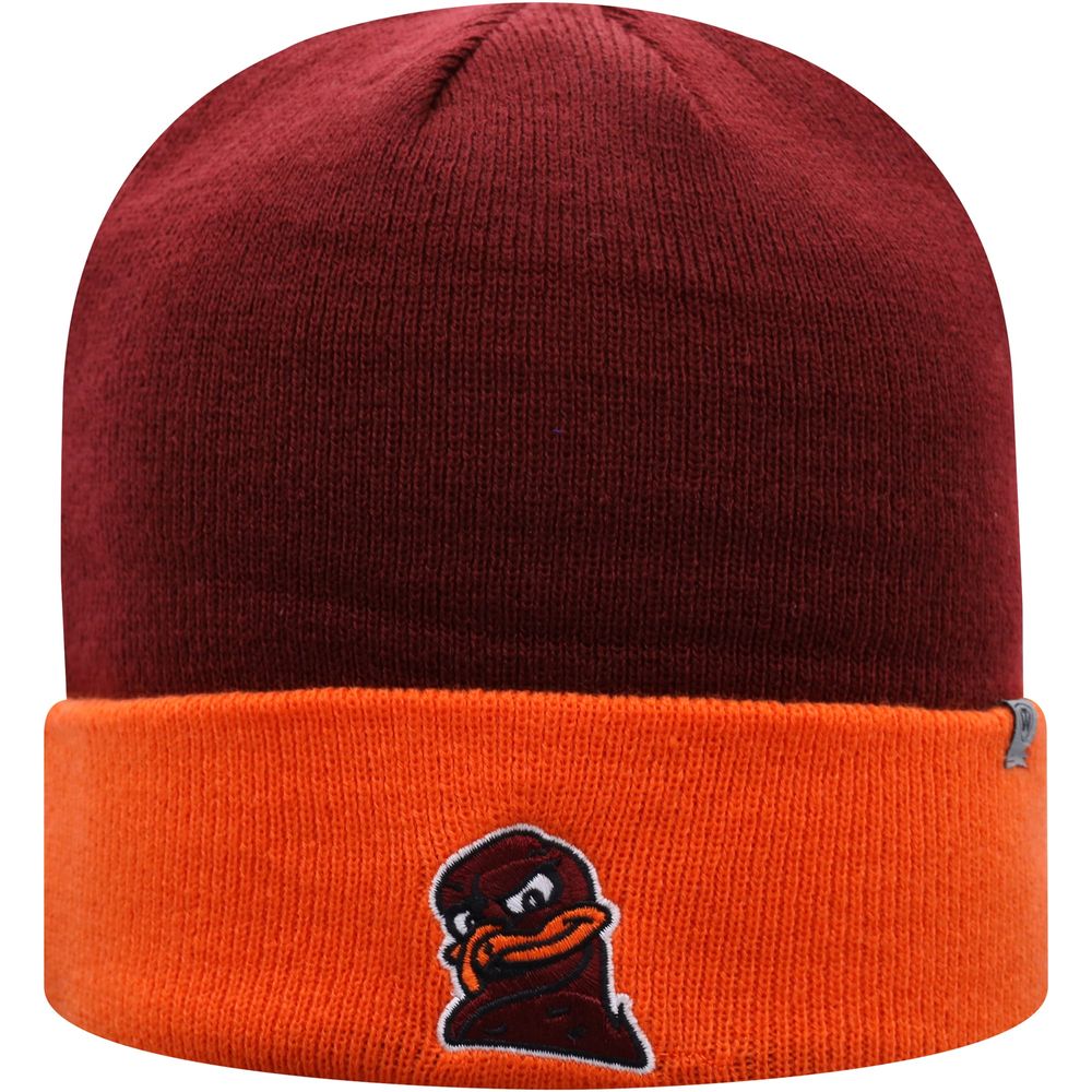 Men's Top of the World Maroon/Orange Virginia Tech Hokies Core 2-Tone Cuffed Knit Hat