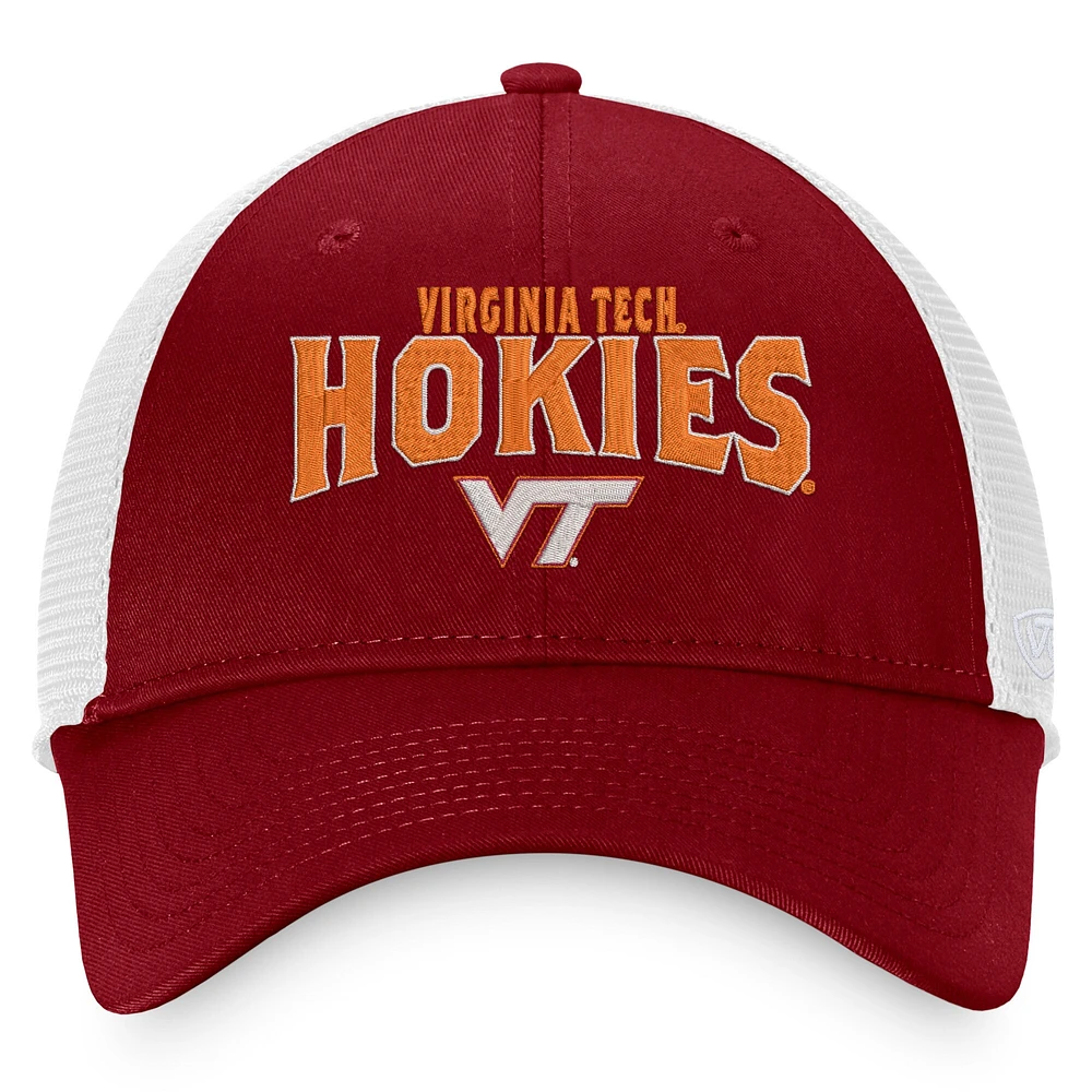 TOP VATECH MAROO WHIT NCAA TOP BREAKOUT TRUCKER HATMENSTR