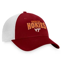 Men's Top of the World Maroon/White Virginia Tech Hokies Breakout Trucker Snapback Hat