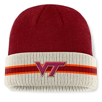 Bonnet en tricot à revers Silas des Virginia Tech Hokies Top of the World pour homme