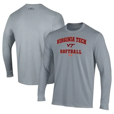 Virginia Tech Hokies Under Armour Softball Performance Long Sleeve T-Shirt