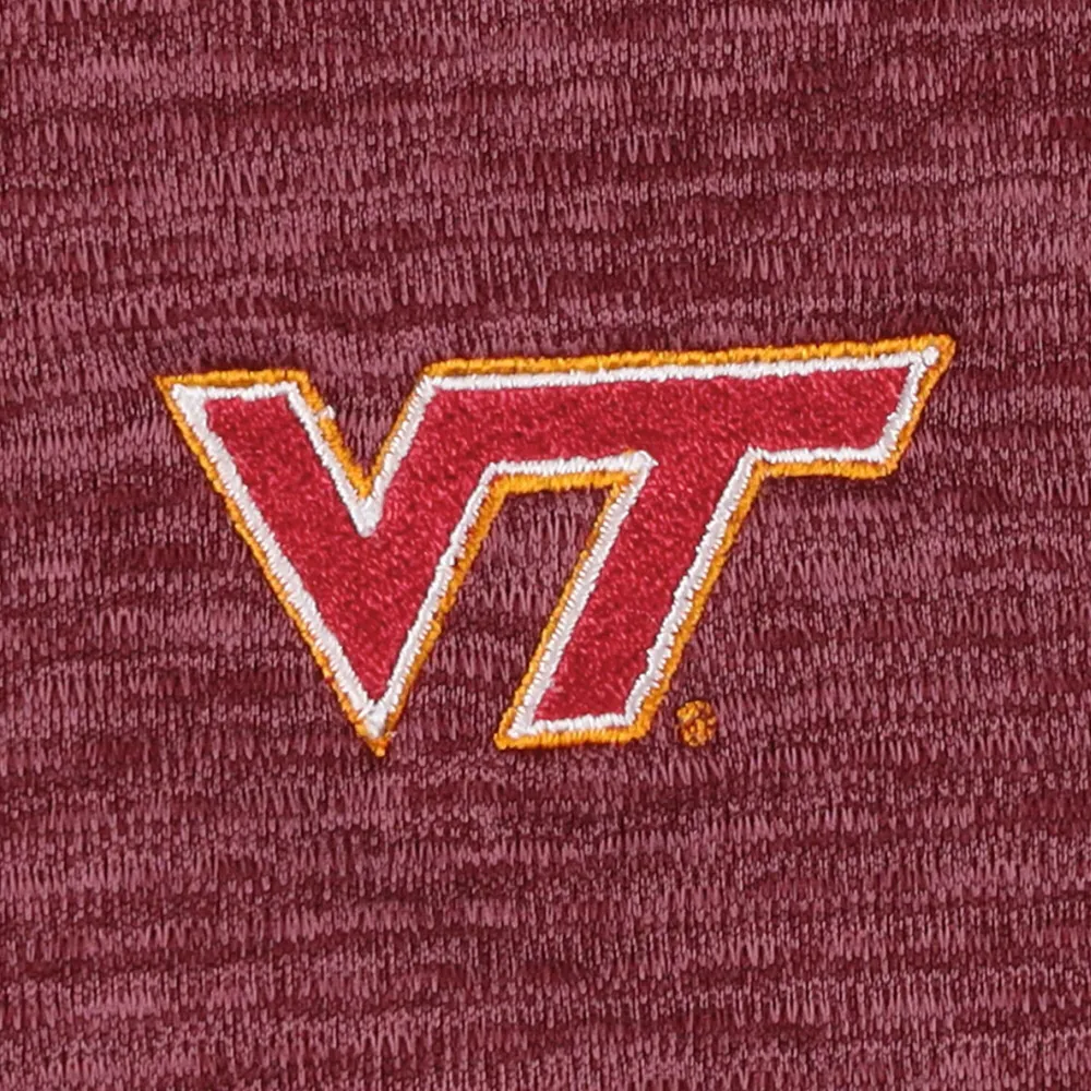 Sweat Vineyard Vines Virginia Tech Hokies Sankaty Quarter-Zip marron pour homme