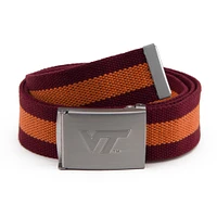 Ceinture en tissu Virginia Tech Hokies pour hommes