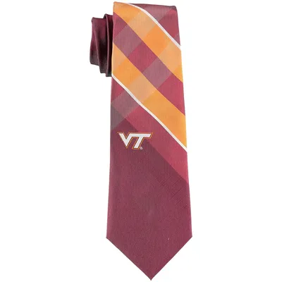 Virginia Tech Hokies Woven Poly Grid Tie