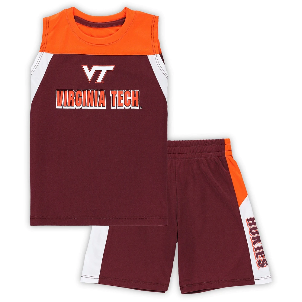 Ensemble débardeur et short Virginia Tech Hokies Ozone Colosseum pour tout-petits