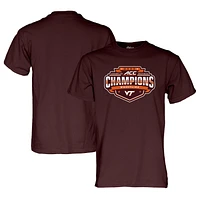 Unisex Blue 84 Maroon Virginia Tech Hokies 2025 ACC Wrestling Conference Tournament Champions T-Shirt