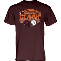 Unisex Blue 84 Maroon Virginia Tech Hokies vs. Cavaliers 2024 Commonwealth Clash Score T-Shirt