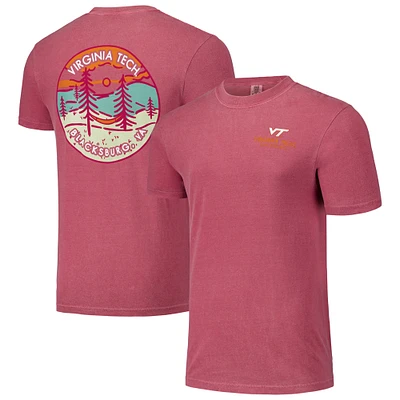 Unisex Maroon Virginia Tech Hokies Scenic Comfort Colors T-Shirt