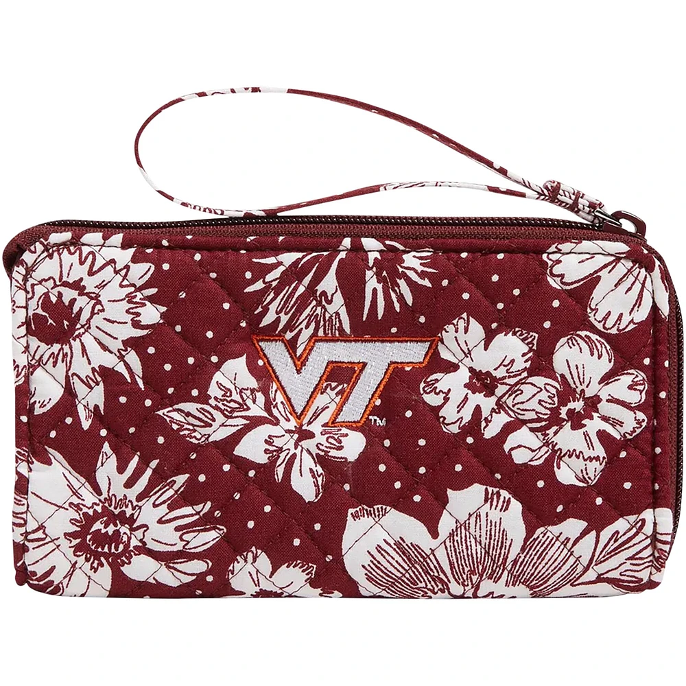 Vera Bradley Virginia Tech Hokies Rain Garden Poignet zippé sur le devant