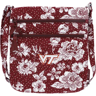 Virginia Tech Hokies Vera Bradley Rain Garden Triple-Zip Hipster Crossbody Bag