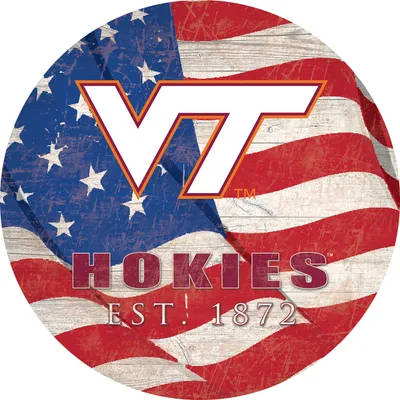Virginia Tech Hokies 12" Team Color Flag Sign