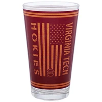 Virginia Tech Hokies 16oz. Verre à pinte d’appréciation militaire OHT