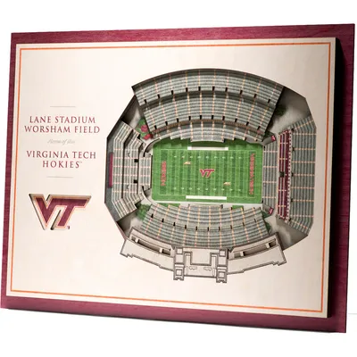 Virginia Tech Hokies 17'' x 13'' 5-Layer StadiumViews 3D Wall Art