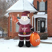 Père Noël gonflable de 7 pieds des Hokies de Virginia Tech