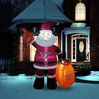 Virginia Tech Hokies 7' Inflatable Santa