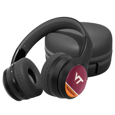 Virginia Tech Hokies Personalized Wireless Bluetooth Headphones & Case