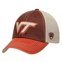 Virginia Tech Hokies Top of the World Offroad Trucker Adjustable Hat - Maroon