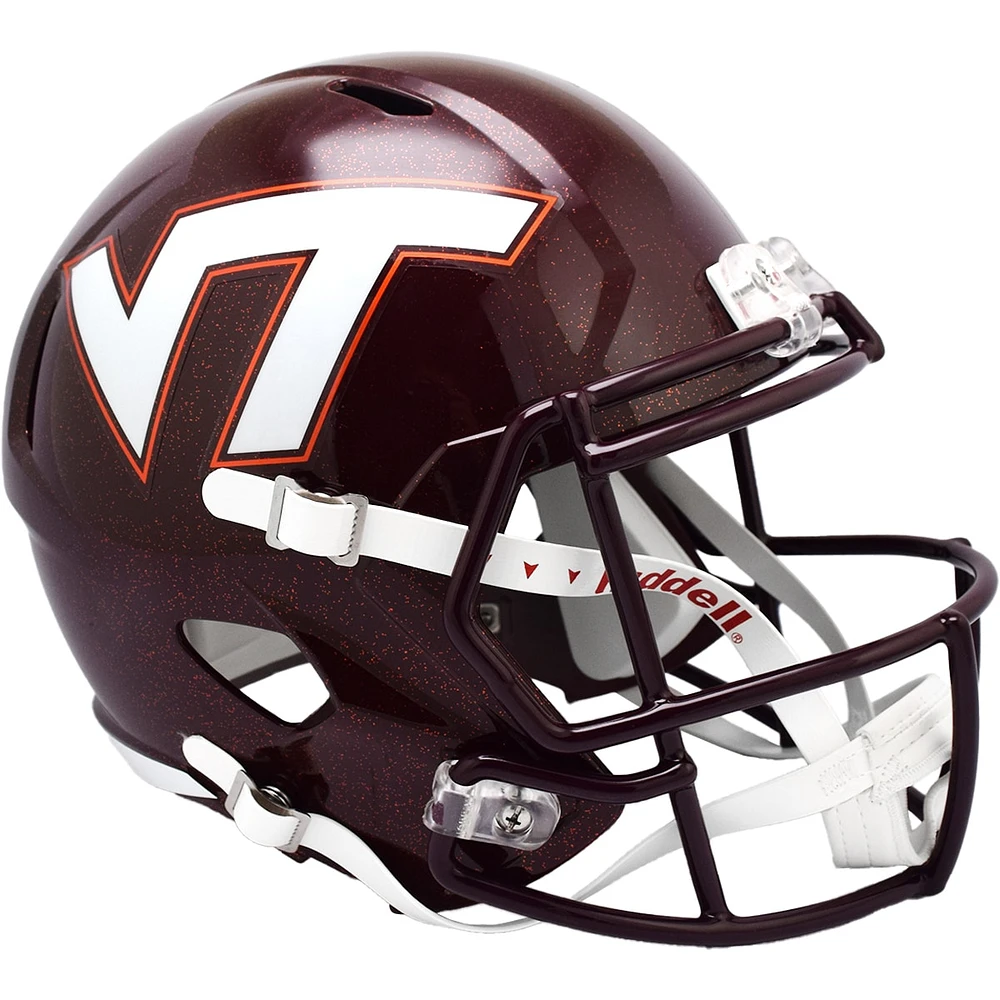 Casque réplique non signé Riddell Maroon 2024 Speed ​​des Virginia Tech Hokies