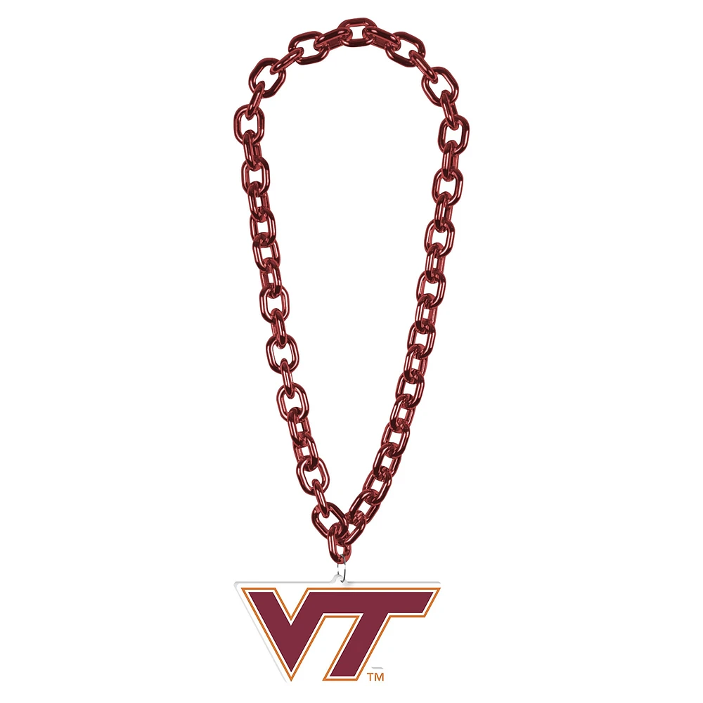 WinCraft Virginia Tech Hokies Collier à grande chaîne avec logo