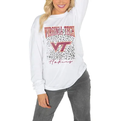 Virginia Tech Hokies Gameday Couture Women's Boyfriend Fit Long Sleeve T-Shirt - White