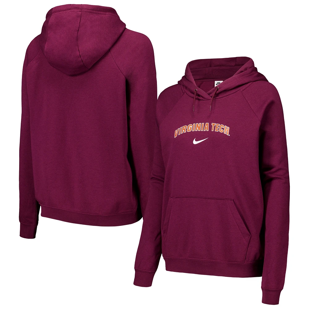 Sweat à capuche Nike Maroon Virginia Tech Hokies Varsity pour femme