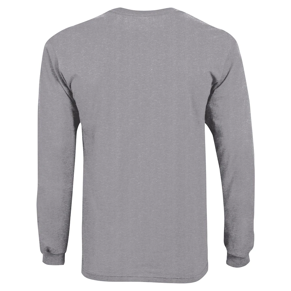 T-shirt à manches longues gris Champion des jeunes Virginia Tech Hokies Arch Over Logo