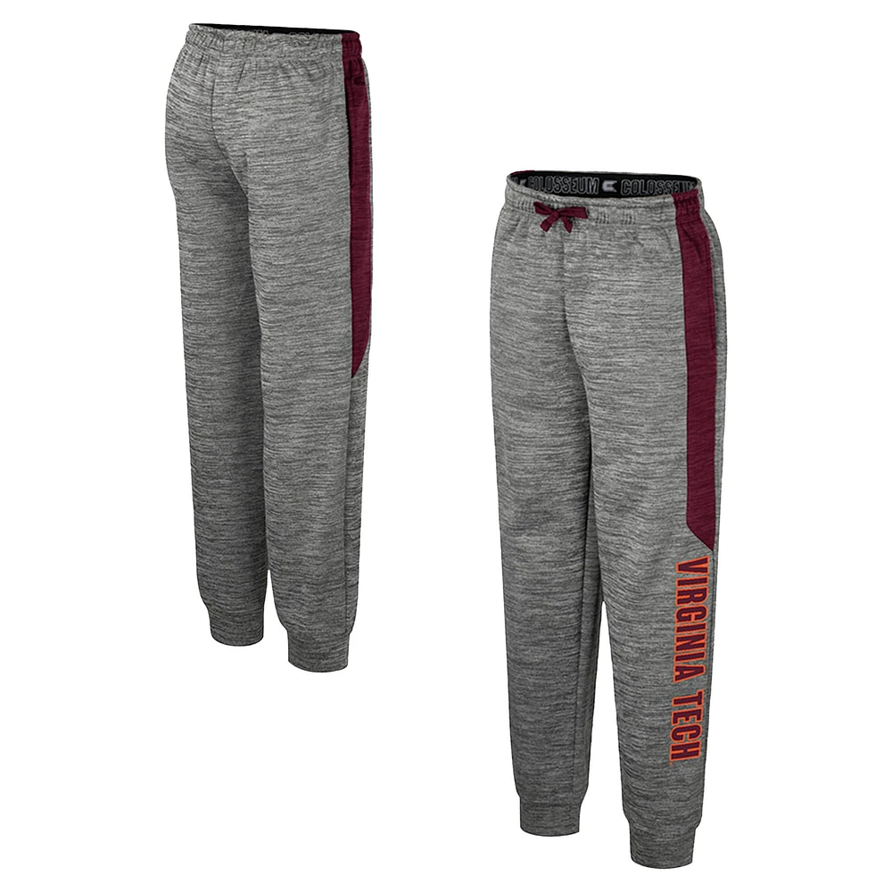 Pantalon polaire gris chiné Colosseum pour jeunes Virginia Tech Hokies