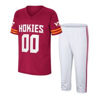 Youth Colosseum Maroon/White Virginia Tech Hokies Football Jersey & Pants Set