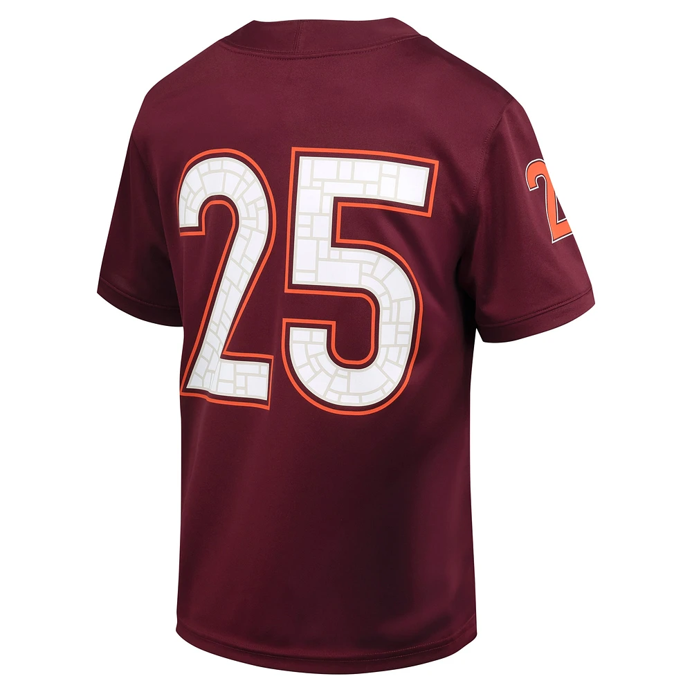 Maillot de football Nike #25 Bordeaux Virginia Tech Hokies Untouchable pour jeunes