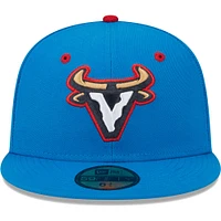 Men's New Era Blue Visalia Rawhide Copa De La Diversion 59FIFTY Fitted Hat