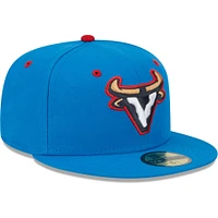 Men's New Era Blue Visalia Rawhide Copa De La Diversion 59FIFTY Fitted Hat