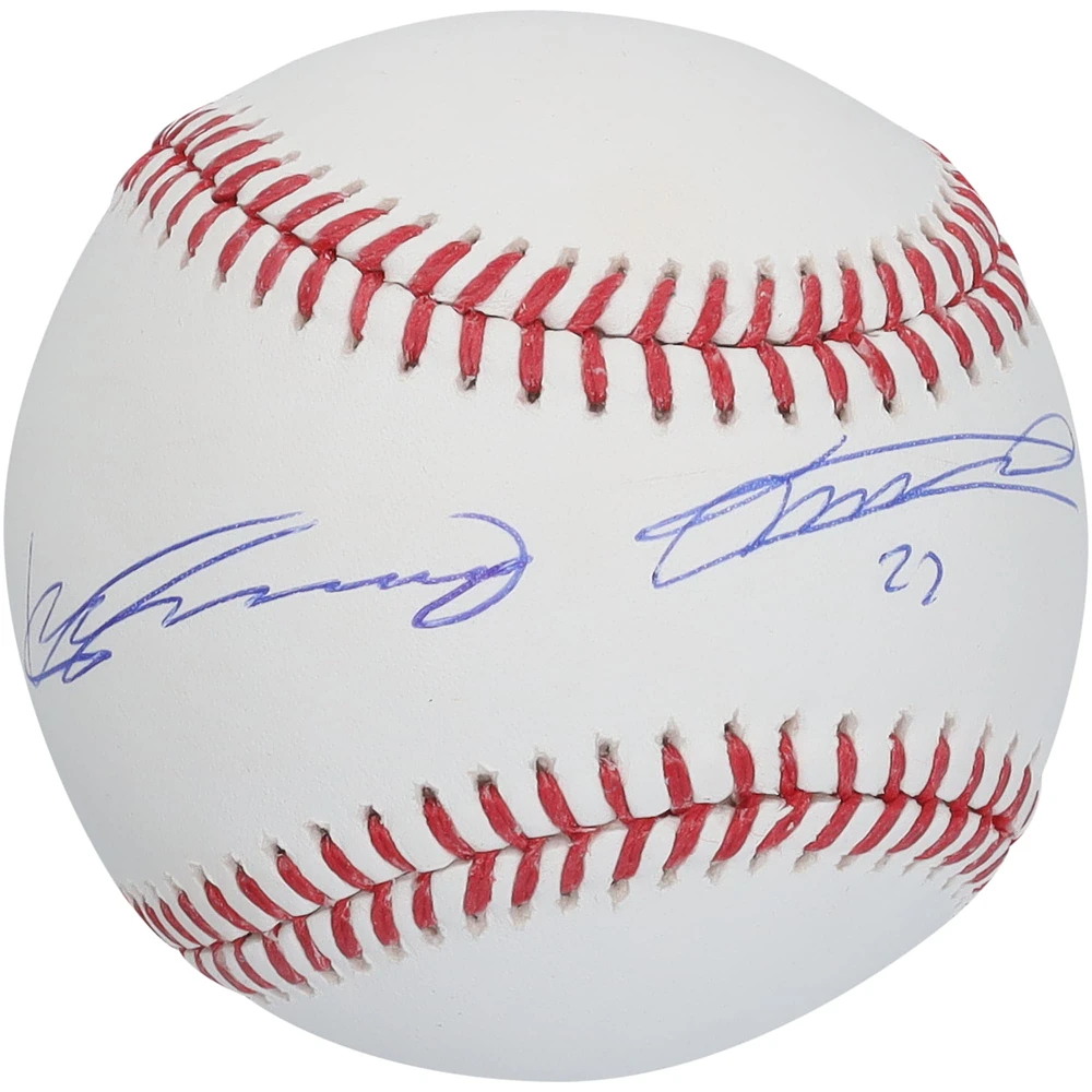 Vladimir Guerrero & Vladimir Guerrero Jr. Autographed Baseball