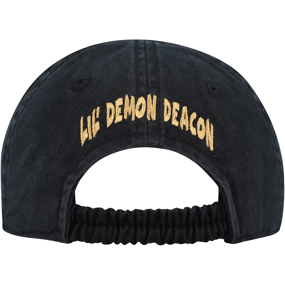 Infant Top of the World  Black Wake Forest Demon Deacons Mini Me Flex Hat