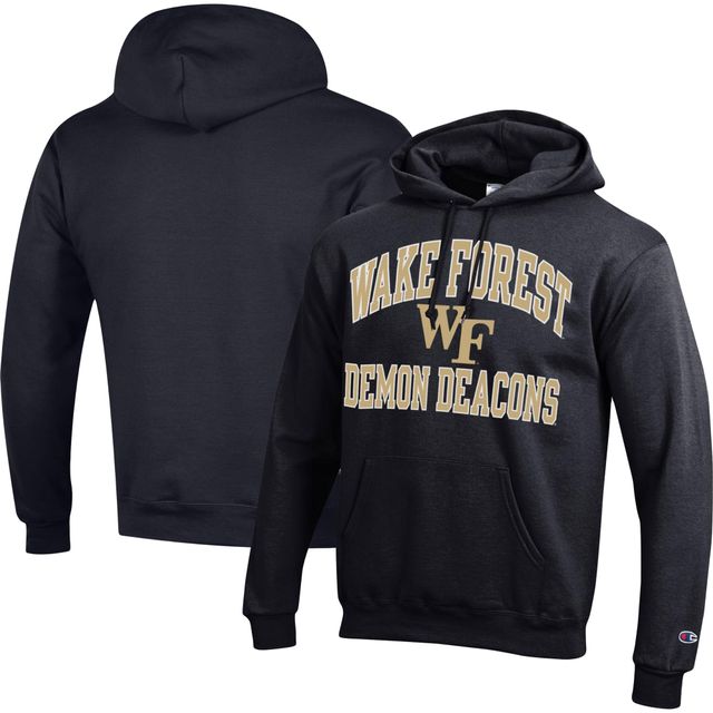 Sweat à capuche Champion Black Wake Forest Demon Deacons High Motor pour homme