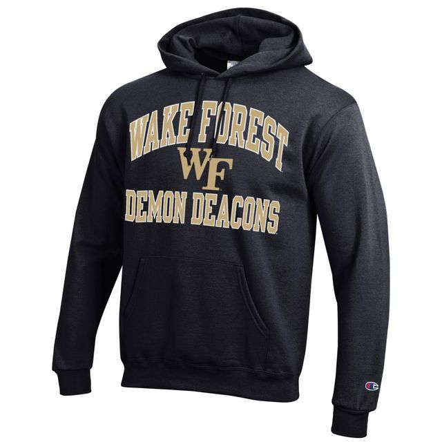 Sweat à capuche Champion Black Wake Forest Demon Deacons High Motor pour homme