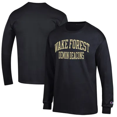 Wake Forest Demon Deacons Champion Jersey Long Sleeve T-Shirt - Black