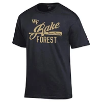 T-shirt Champion Black Wake Forest Demon Deacons Rake pour hommes