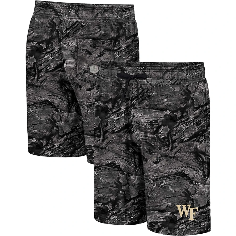 Short de bain Colosseum Charcoal Wake Forest Demon Deacons Realtree Aspect Ohana pour homme